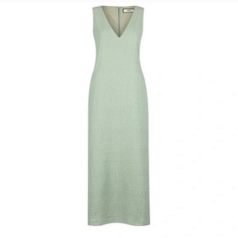 ELLEME A-LINE MAXI DRESS sage color NWT